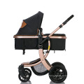 All season ventilate mesh skylight luxury aluminium alloy high landscape  baby stroller